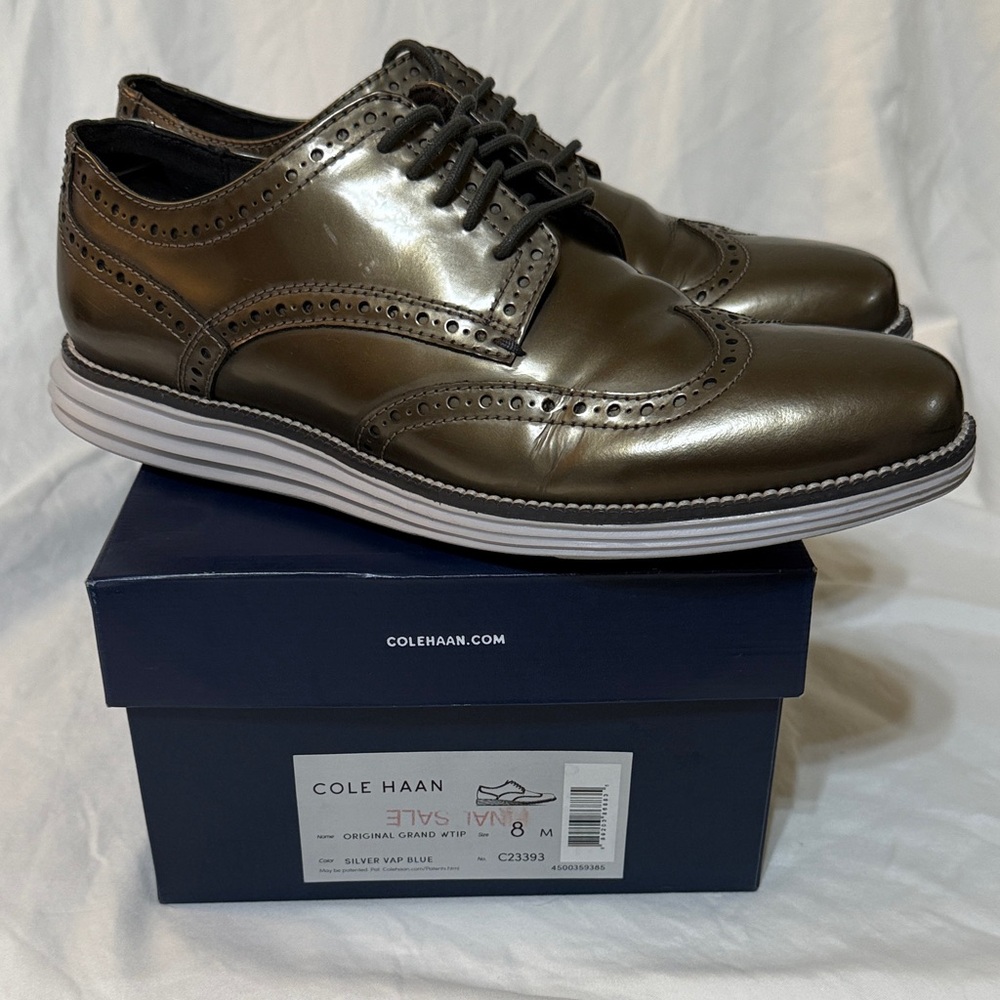 Cole Haan Men's Metallic Oxford Shoes Men’s Size 8